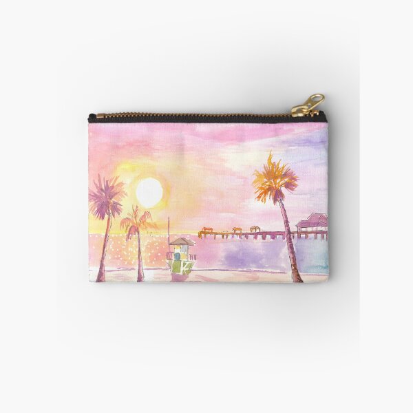 Item preview, Romantic Clearwater FL Beach Pier at Sunset designed and sold by artshop77.