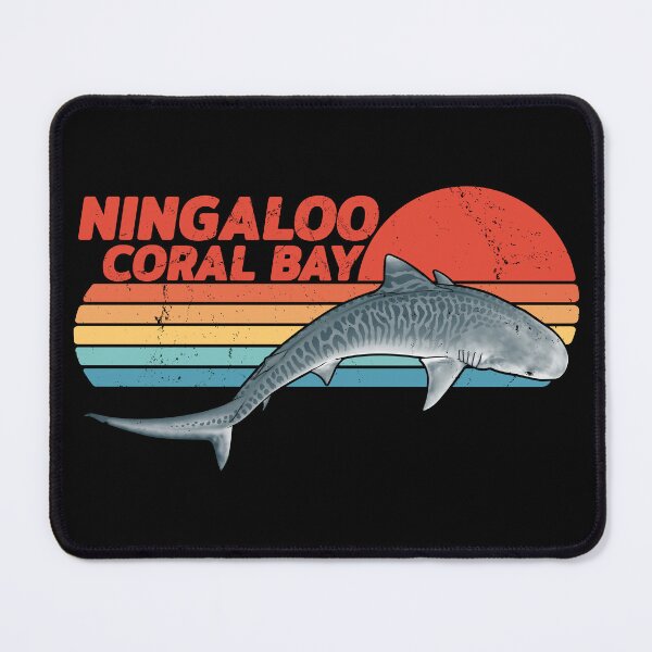 Item preview, Tiger shark Ningaloo Coral Bay designed and sold by NicGrayGraphic.