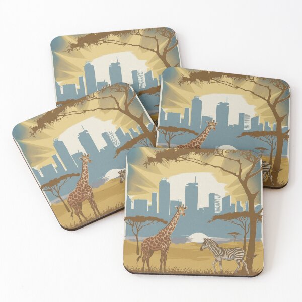 Item preview, Nairobi Vintage Travel Poster designed and sold by TravelerRat.