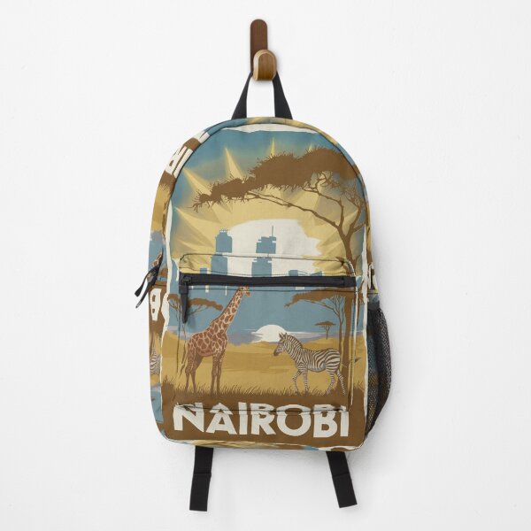 Item preview, Póster de viaje vintage de Nairobi designed and sold by TravelerRat.
