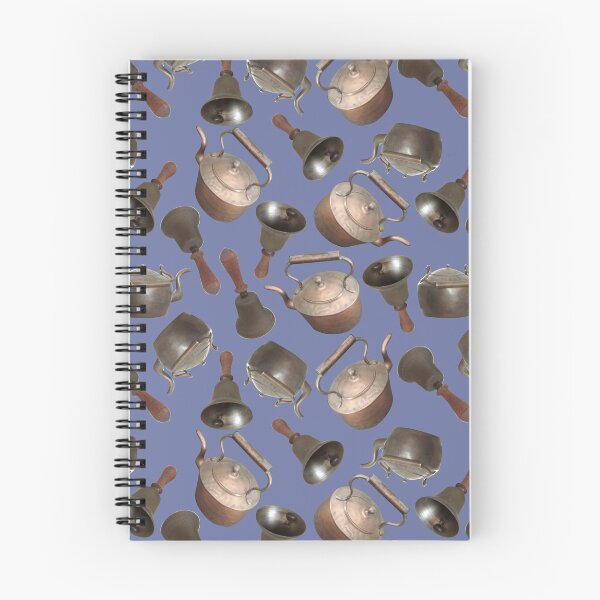Item preview, Antique Bells and Copper Kettles on Union Blue designed and sold by Art in My Loft.