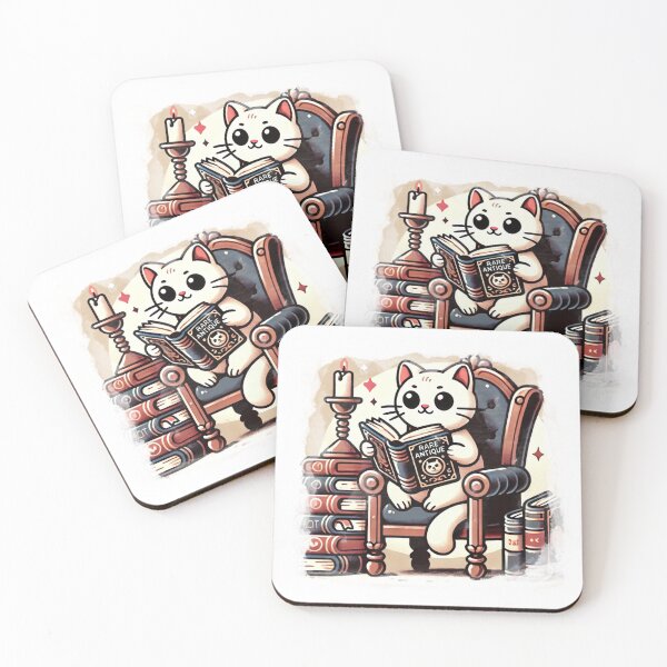 Item preview, Cat Reading - Book Collector designed and sold by Subtle Awe.