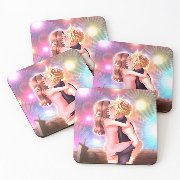 Item preview, Fireworks Drowned Out by Passion - Cloud and Aerith designed and sold by RyMoltArt.