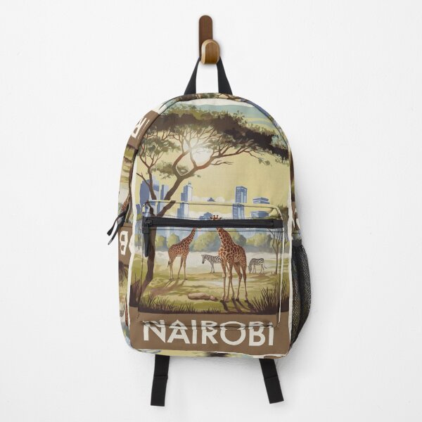 Item preview, Póster de viaje vintage de Nairobi designed and sold by TravelerRat.