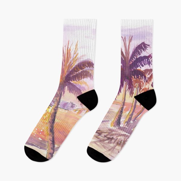 Item preview, Bird Key Sarasota Sunset Scene with Palms and Causeway designed and sold by artshop77.