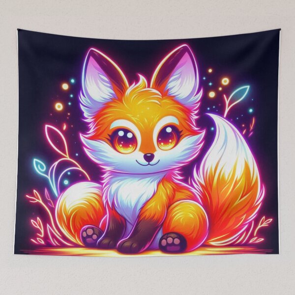 Item preview, Neon Fox Glow designed and sold by TeslaSt0re.