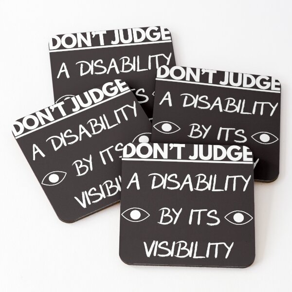 Item preview, Don't Judge A Disability by Its Visibility designed and sold by Lunari Prints.