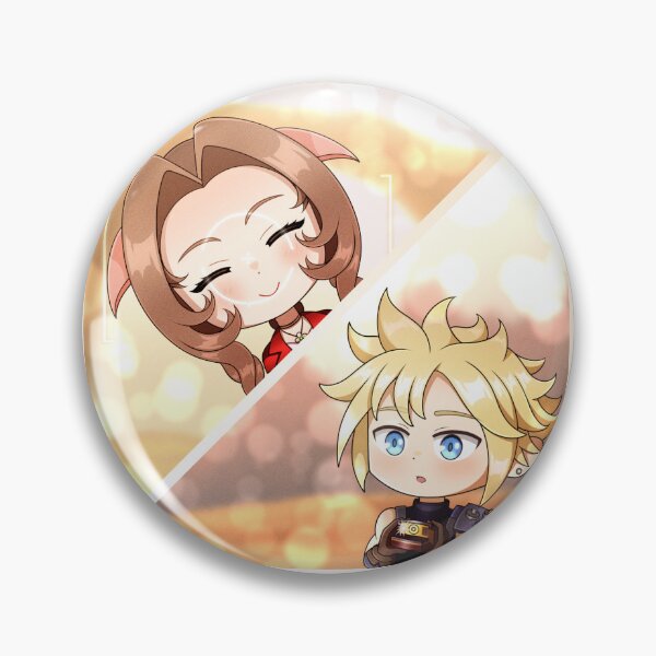 Item preview, Cosmo Canyon Clerith - Chibi Cloud and Aerith designed and sold by RyMoltArt.