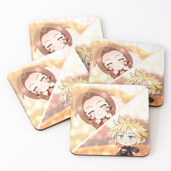 Item preview, Cosmo Canyon Clerith - Chibi Cloud and Aerith designed and sold by RyMoltArt.
