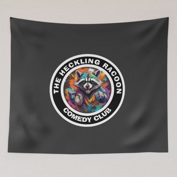 Item preview, Heckling Raccoon Comedy Club  designed and sold by Boxing Kangaroo Retail Company.