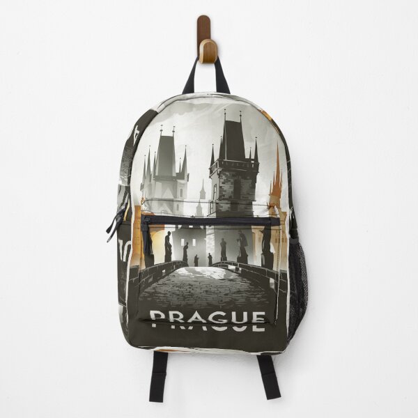 Item preview, Prague Vintage Travel Poster designed and sold by TravelerRat.