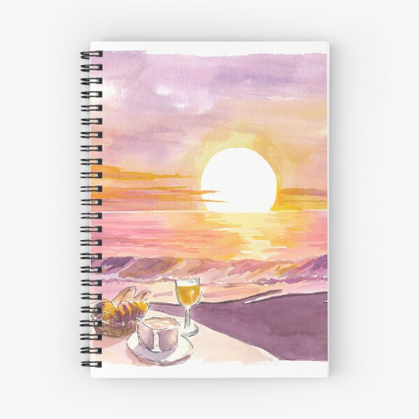 Item preview, Beach Breakfast Romance with Golden Ocean Sunrise designed and sold by artshop77.