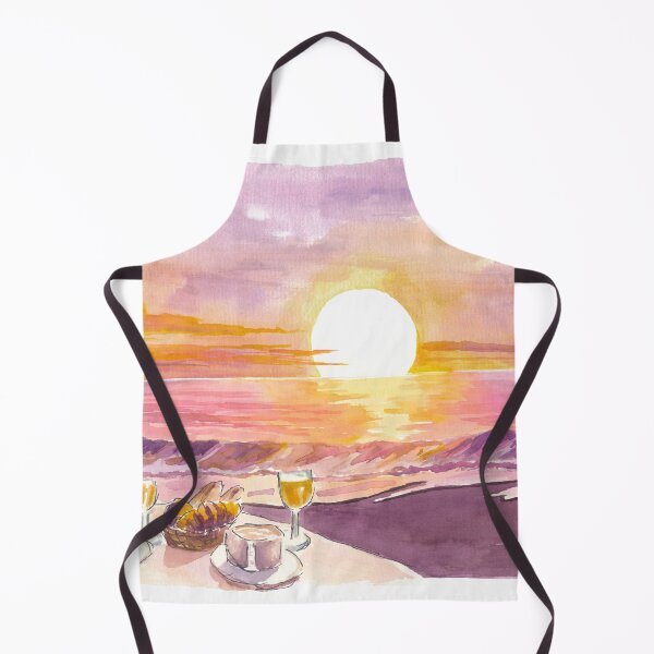 Item preview, Beach Breakfast Romance with Golden Ocean Sunrise designed and sold by artshop77.