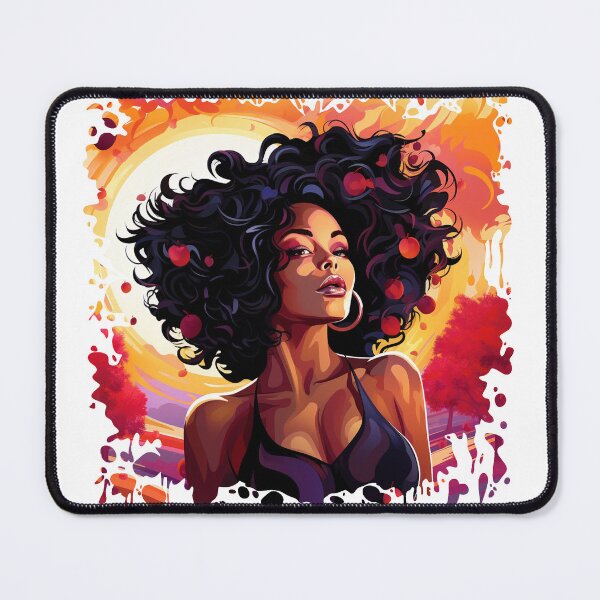 Item preview, Playful Modern Art, Afro Woman designed and sold by digimart.