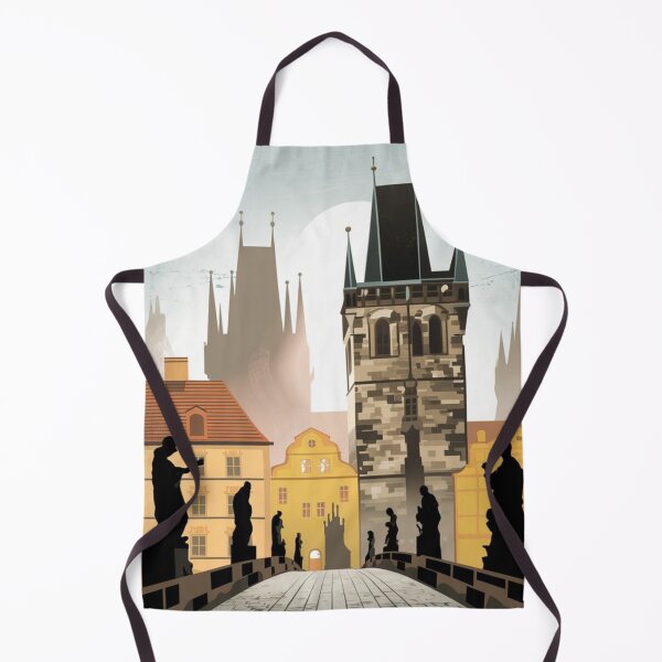 Item preview, Prague Vintage Travel Poster designed and sold by TravelerRat.