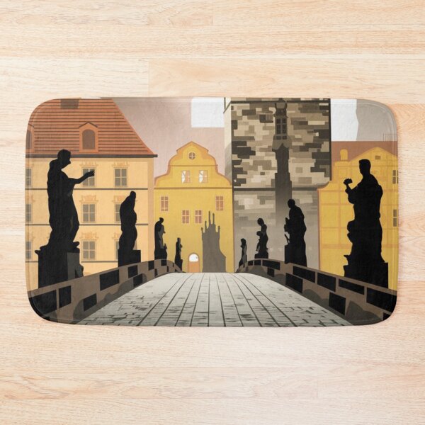 Item preview, Prague Vintage Travel Poster designed and sold by TravelerRat.