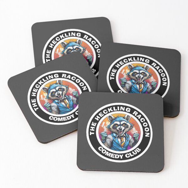 Item preview, Heckling Raccoon Comedy Club  designed and sold by Boxing Kangaroo Retail Company.