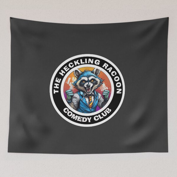 Item preview, Heckling Raccoon Comedy Club  designed and sold by Boxing Kangaroo Retail Company.