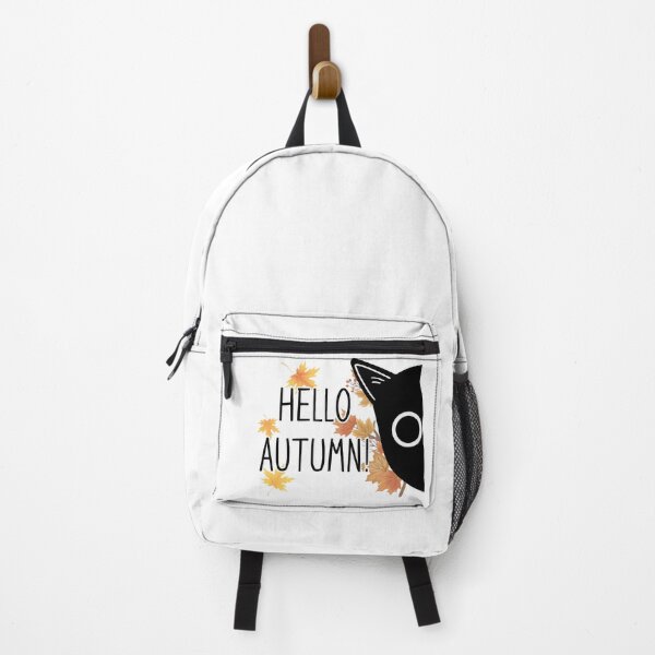 Item preview, Cat Leaf Fall Tree Hello Autumn designed and sold by suescircus.