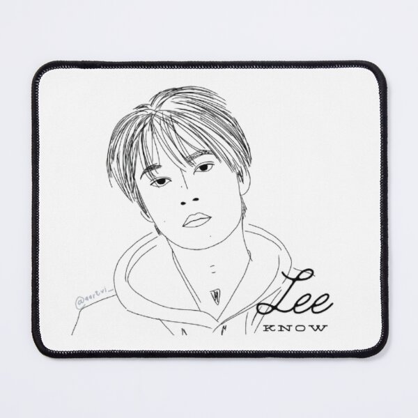 Item preview, Lee Know - Black Lineart w/ name designed and sold by itsaiaaa.