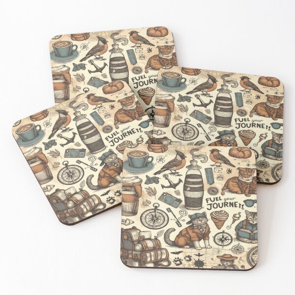 Item preview, Vintage Coffee Adventure designed and sold by Imaginarium of Chaos falcon88 .