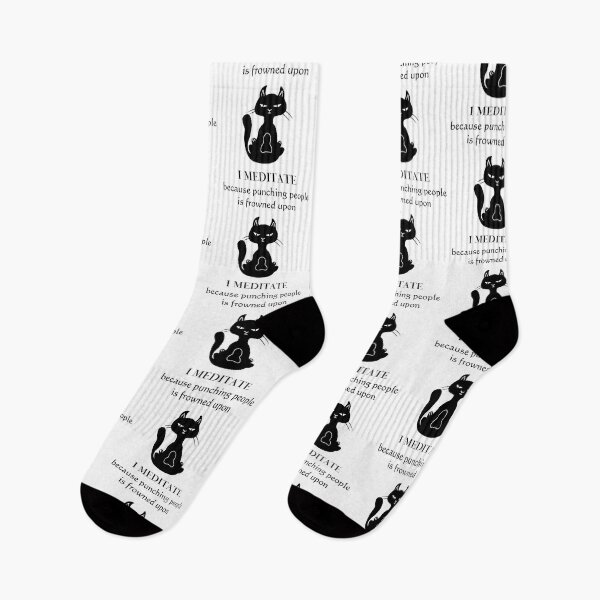 Item preview, Meditating Cat, Yoga Cat, Funny Yoga designed and sold by claudiasartwork.