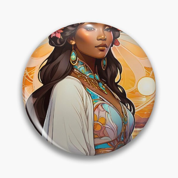Item preview, Beautiful Black Woman African Queen Tribal Art design  designed and sold by BorgSpareParts.
