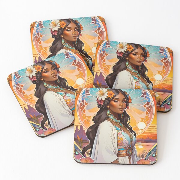 Item preview, Beautiful Black Woman African Queen Tribal Art design  designed and sold by BorgSpareParts.