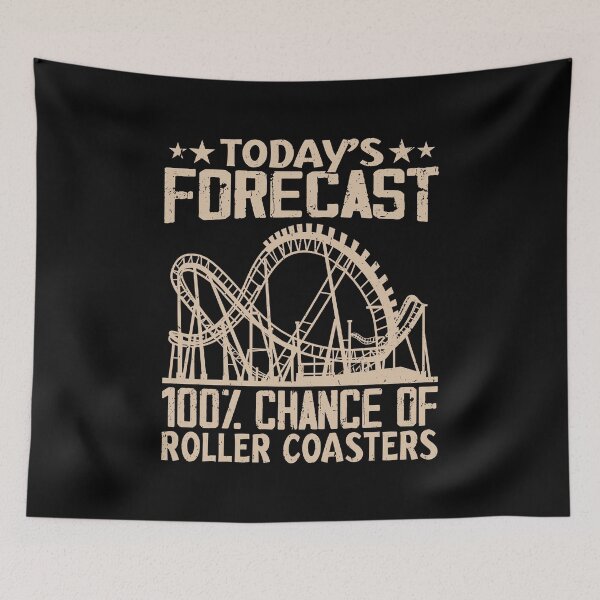 Item preview, Today's Forecast 100% Chance of Roller Coasters Theme Park designed and sold by Phoebeys.