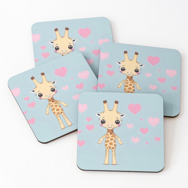 Item preview, Adorable Kawaii Giraffe – Cute Animal Lover’s Delight designed and sold by Cherry-Cat.