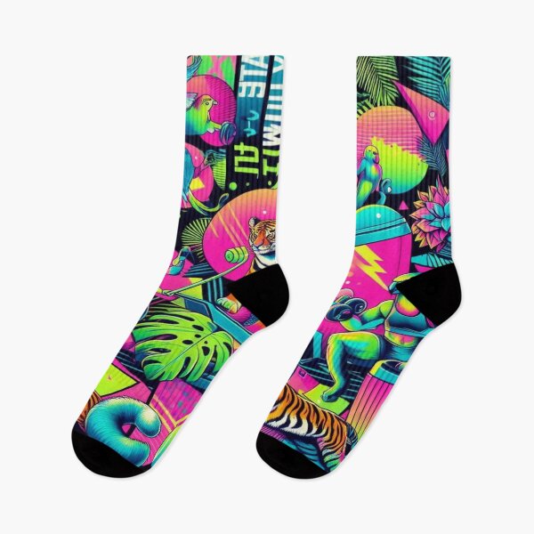Item preview, Neon Jungle Workout designed and sold by Imaginarium of Chaos falcon88 .