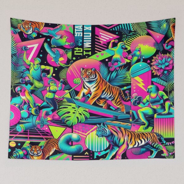 Item preview, Neon Jungle Workout designed and sold by Imaginarium of Chaos falcon88 .