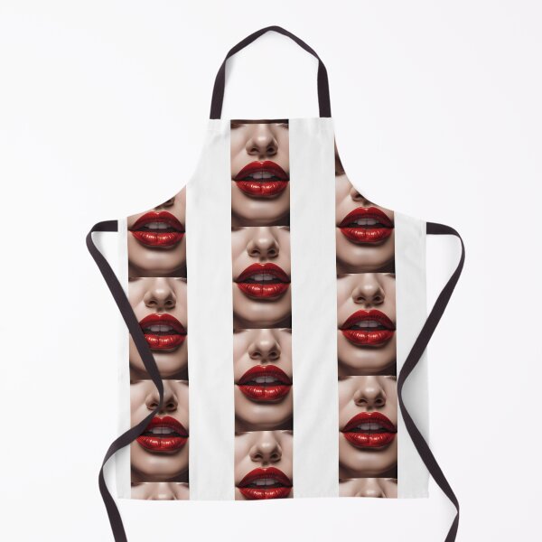 Item preview, Close-up of glossy red lips designed and sold by NolineXpression.