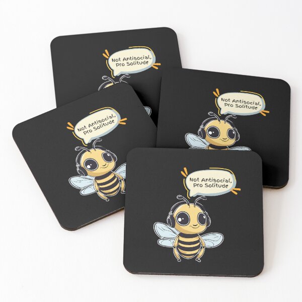 Item preview, Not Antisocial, Pro Solitude designed and sold by Shy Introvert Tales.