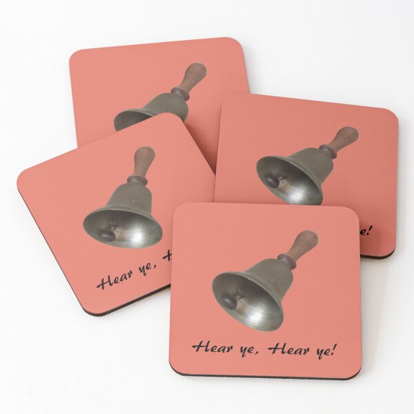 Item preview, Antique Bells and Copper Kettles on Deep Rose Orange designed and sold by Art in My Loft.
