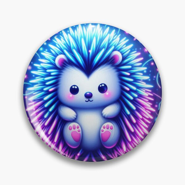 Item preview, Neon Hedgehog Sparkle designed and sold by TeslaSt0re.