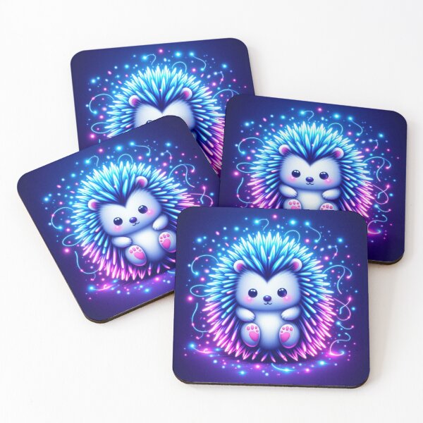 Item preview, Neon Hedgehog Sparkle designed and sold by TeslaSt0re.