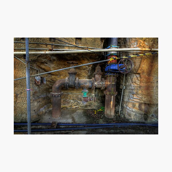 Pipes - Cockatoo Island Sydney Harbour Photographic Print