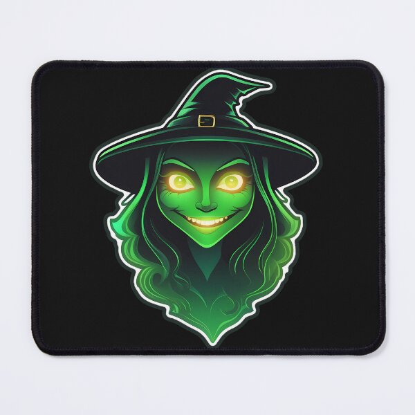 Item preview, Neon Witch - Enchanting Halloween Glow Print designed and sold by cabana.space.