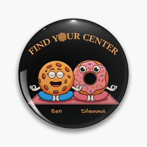 Item preview, Find Your Center Yoga Donut Funny designed and sold by ZenZooVibes.