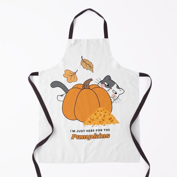 Item preview, "I'm just here for the pumpkins " | "Autumn Whiskers" – The Purrfect Fall Design!  designed and sold by shopfindingbeni.