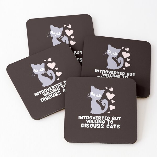 Item preview, Copy of Introverted But Willing to Discuss Cats designed and sold by Shy Introvert Tales.