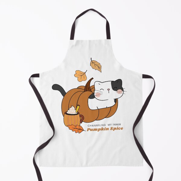 Item preview, "Channeling my inner pumpkin spice " | "Autumn Whiskers" – The Purrfect Fall Design!  designed and sold by shopfindingbeni.