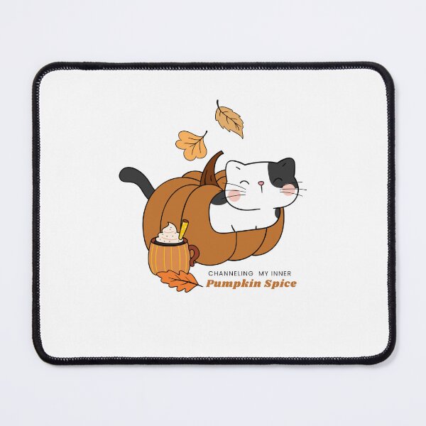 Item preview, "Channeling my inner pumpkin spice " | "Autumn Whiskers" – The Purrfect Fall Design!  designed and sold by shopfindingbeni.