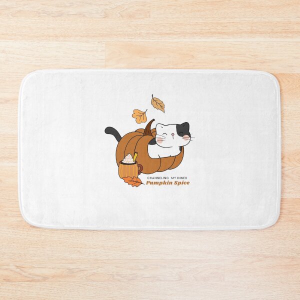 Item preview, "Channeling my inner pumpkin spice " | "Autumn Whiskers" – The Purrfect Fall Design!  designed and sold by shopfindingbeni.