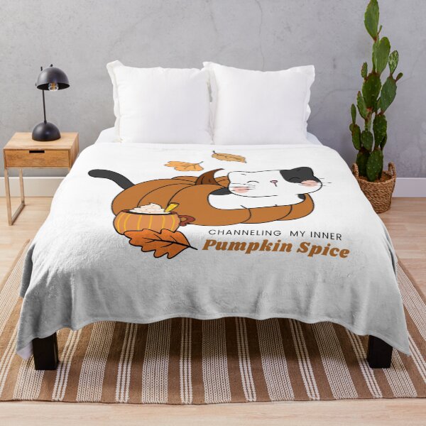 Item preview, "Channeling my inner pumpkin spice " | "Autumn Whiskers" – The Purrfect Fall Design!  designed and sold by shopfindingbeni.