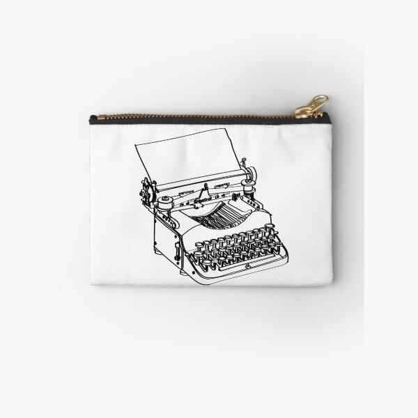 Item preview, Retro Typewriter Fine Line Sketch designed and sold by katelsandpeach.