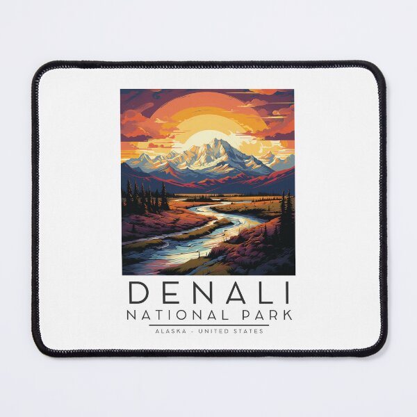 Item preview, A Vintage Illustration of Denali National Park - Alaska - United States  designed and sold by GoodOldVintage.