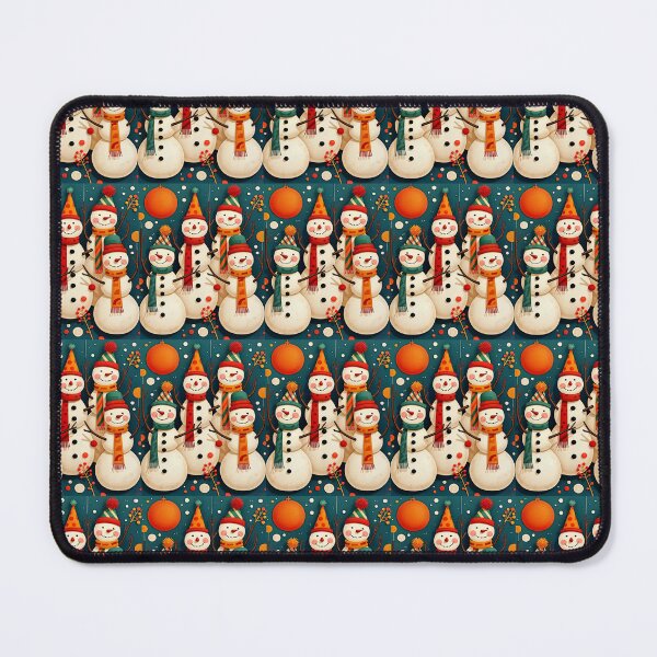 Item preview, Kitschy Snowmen Christmas Mid-Century Retro Fun designed and sold by taiche.