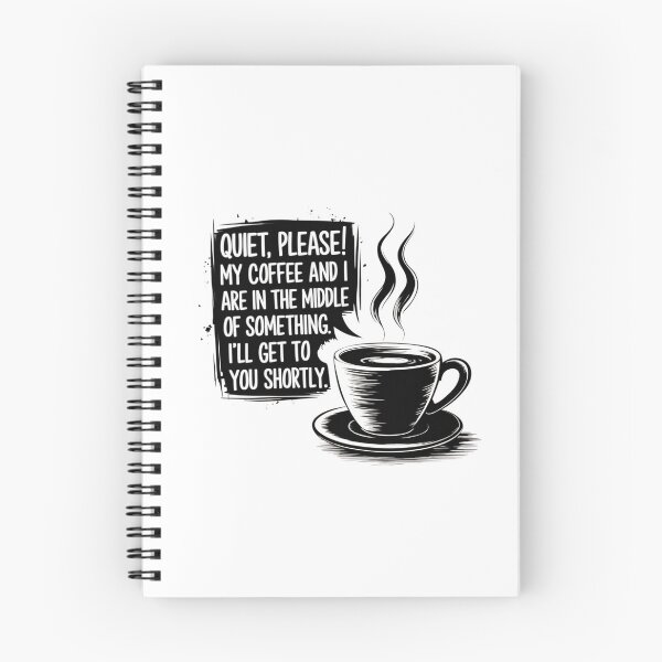 Item preview, ¡Silencio, por favor! Mi café y yo estamos en medio de algo. Te responderé en breve. designed and sold by Robs Designs.